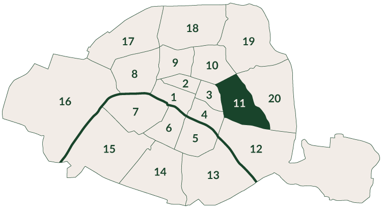 Carte 11eme Paris