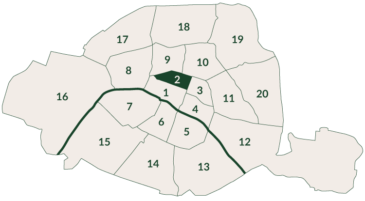 Carte 2eme Paris