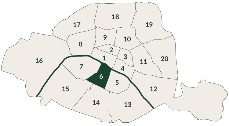 Carte 6eme Paris